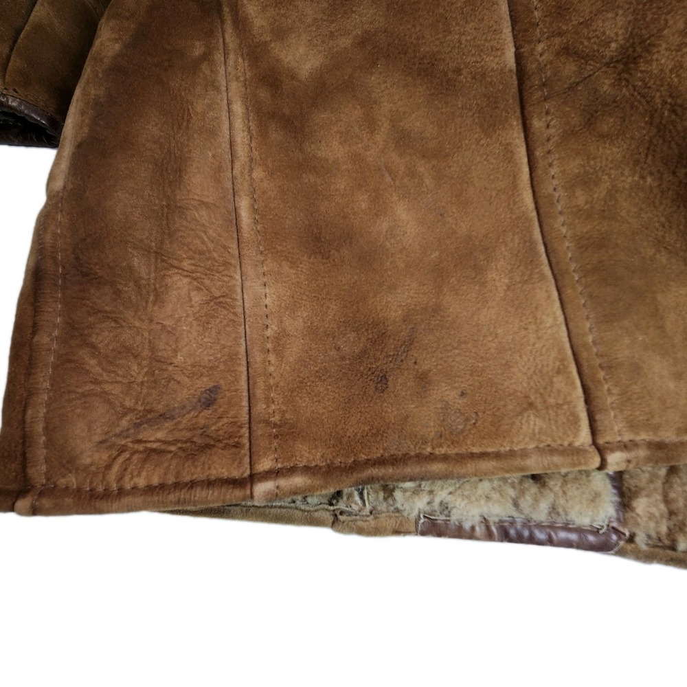 1961 Knight Thors Womens Shearling Coat Hand Signed Craftsman Sz 12 Vintage - Picture 11 of 11